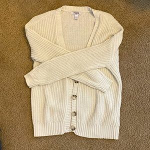 RSQ Cream Cardigan,Small